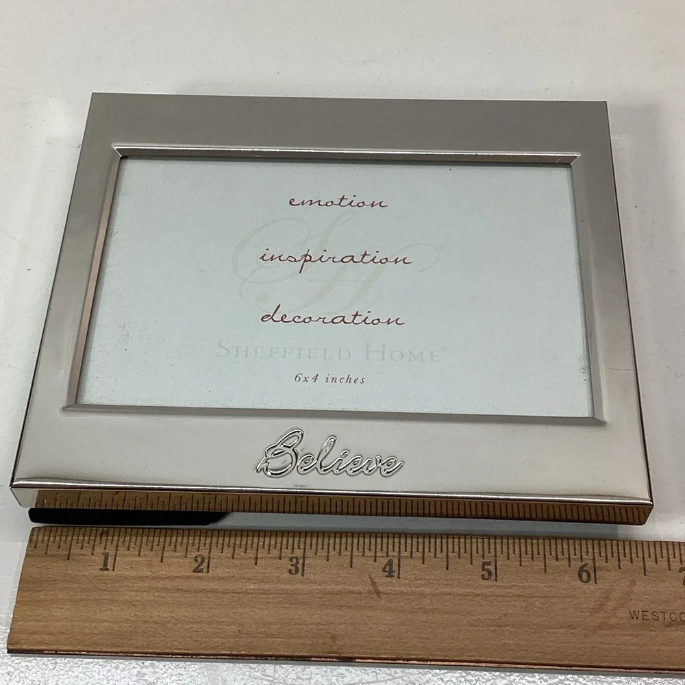 Sheffield Home Metallic 4x6 Believe Frame